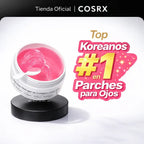 COSRX: Parches de hidrogel con péptidos y colágeno.  Reducen la hinchazón e hidratan las bolsas debajo de los ojos