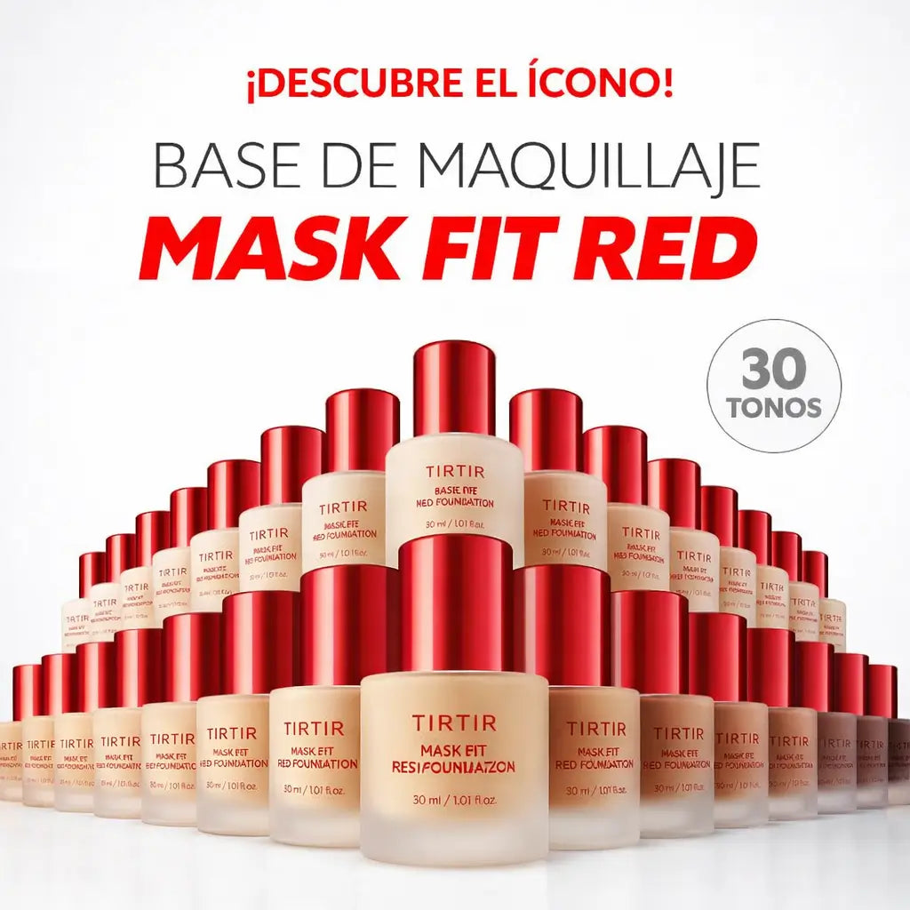 TIRTIR Base y Corrector Mask Fit Red: Luce una piel más suave y uniforme
