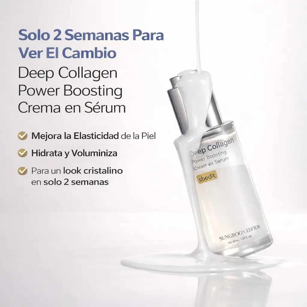 Deep Collagen: Suero con colágeno - rejuvenecimiento para arrugas y líneas finas