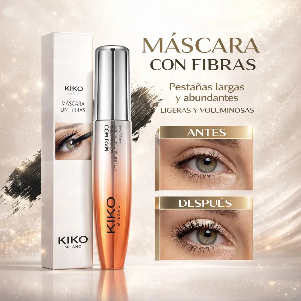 KIKO Milano: Máscara de pestañas Maxi Mod Volumen & Definidas