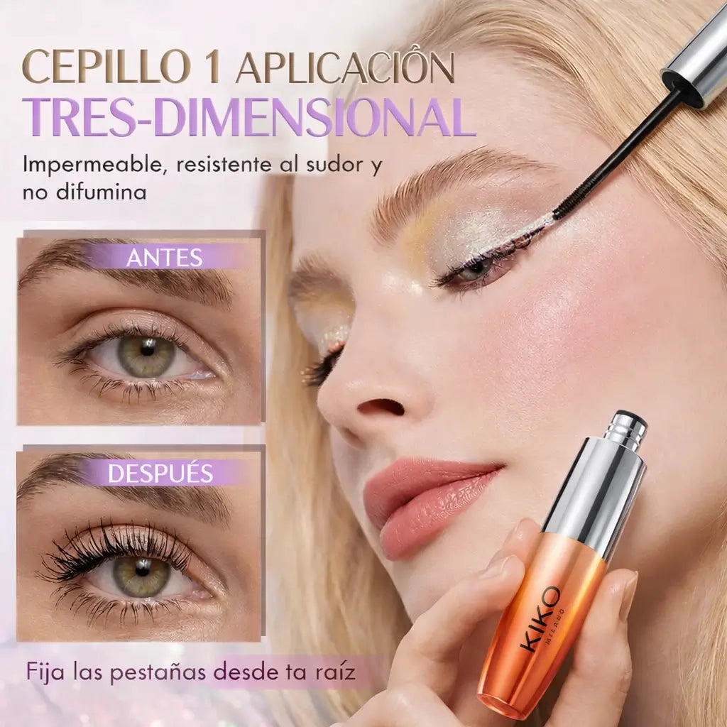 KIKO Milano: Máscara de pestañas Maxi Mod Volumen & Definidas