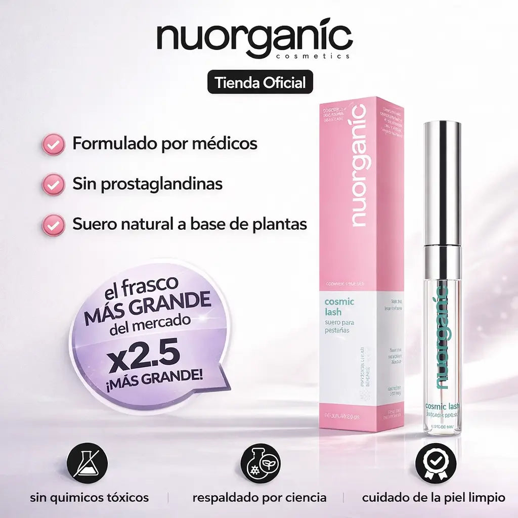 NUORGANIC Eyelash Serum: Pestañas más gruesas y largas