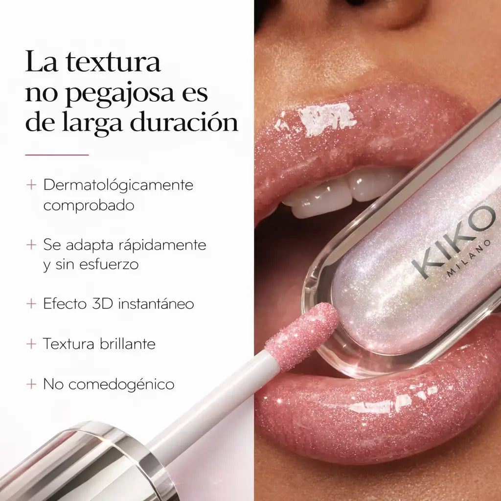 KIKO Milano: Brillo de labios suavizante para un look 3D (Compra 2 y Lleva el 3 GRATIS)