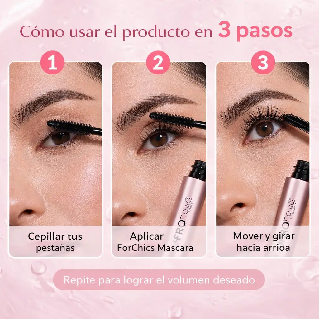 FORCHICS: Máscara alargadora para unas pestañas más densas y sanas (1 + 1 GRATIS)