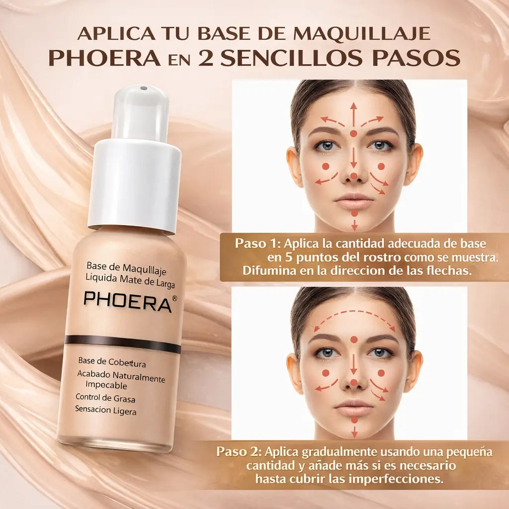 Base de Maquillaje JulyStar: Alta cobertura, cutis impecable, corrector de ojos y aprueba de agua