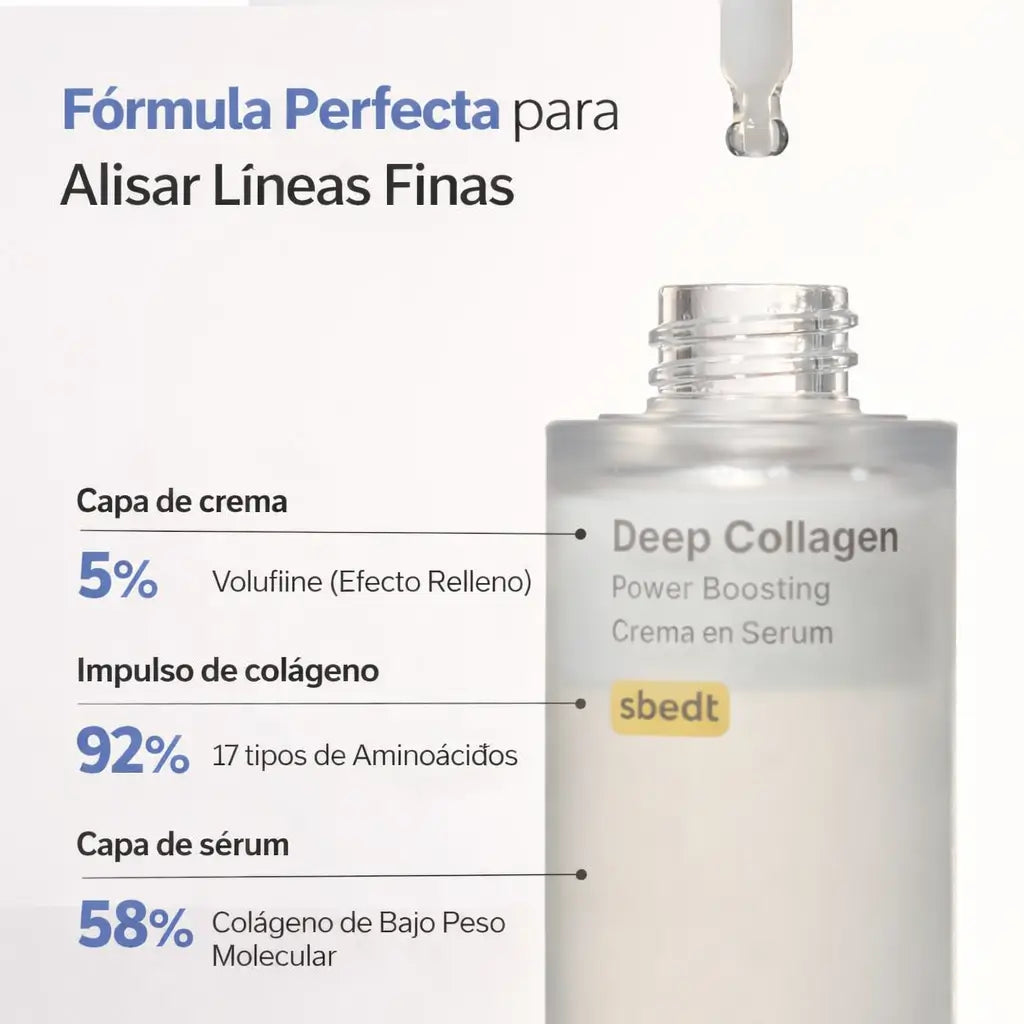 Deep Collagen: Suero con colágeno - rejuvenecimiento para arrugas y líneas finas