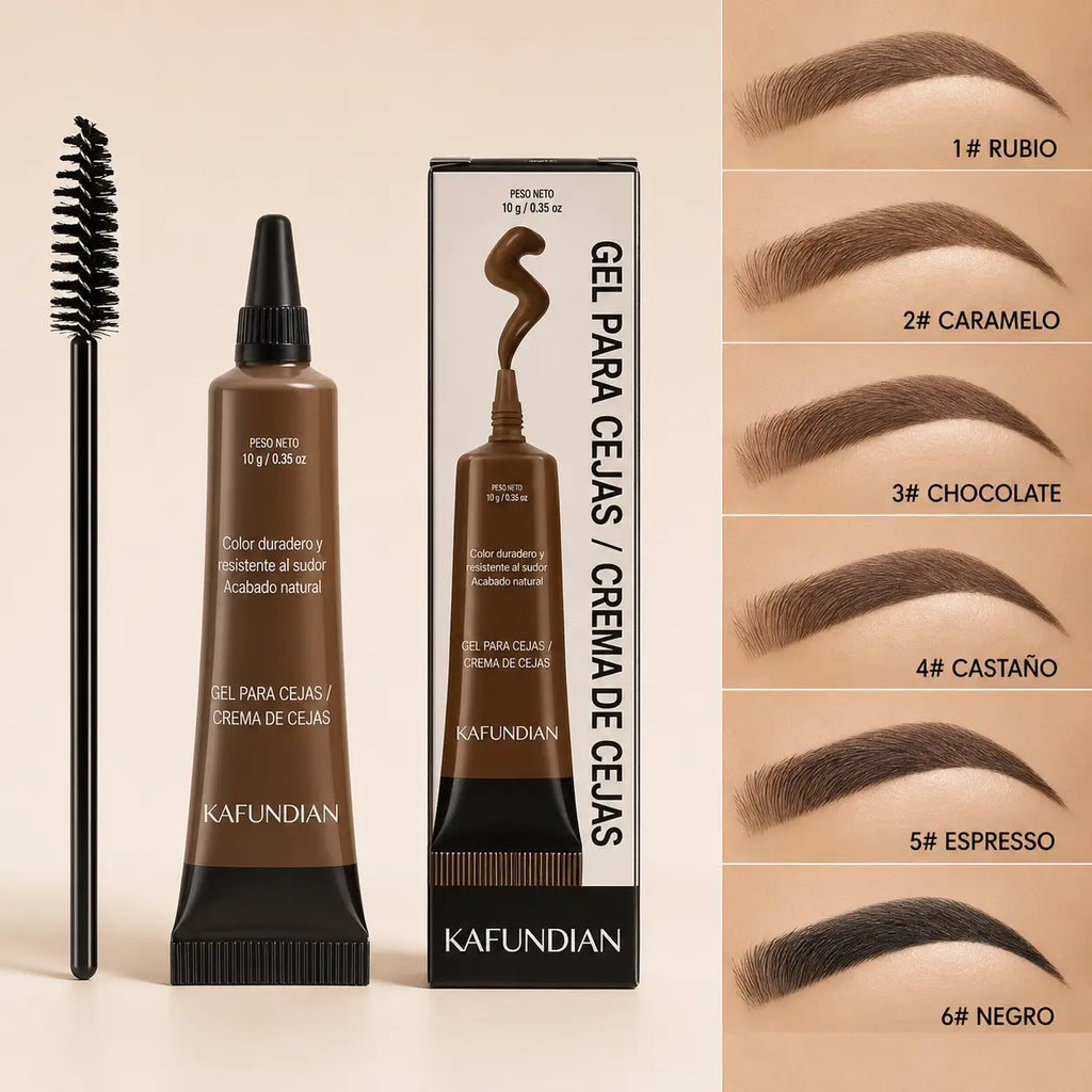Set x2 Gel Profesional para Cejas a Prueba de Agua con Color
