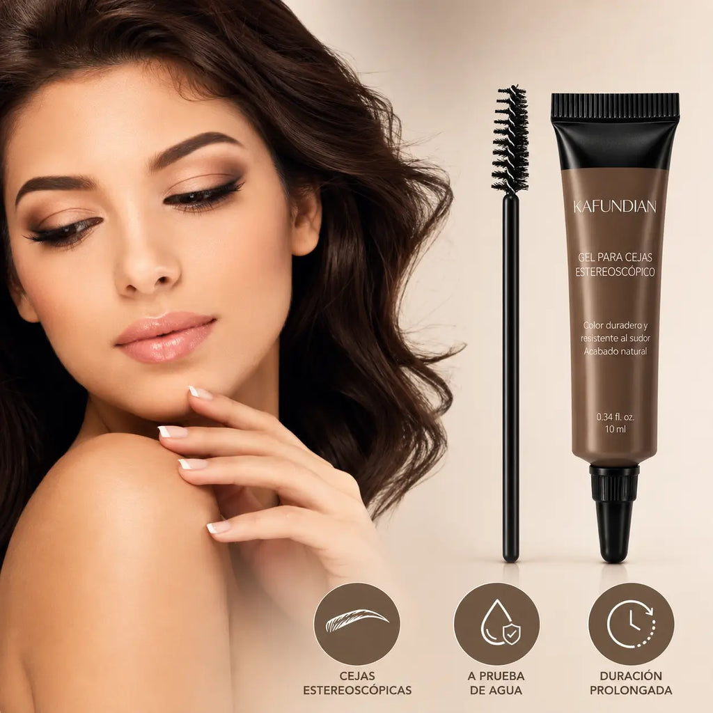 Set x2 Gel Profesional para Cejas a Prueba de Agua con Color