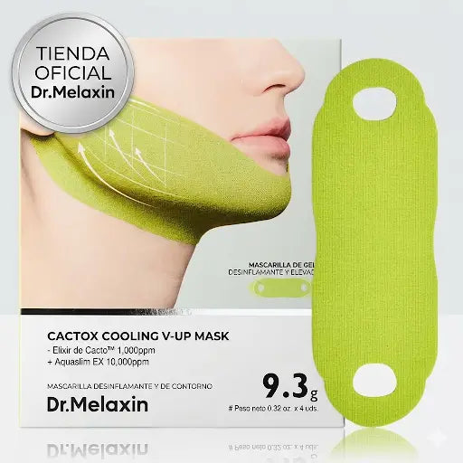 Dr.Melaxin Mascarilla de Papada CactoX V-Lifting: reduce la hinchazón y cierra los poros