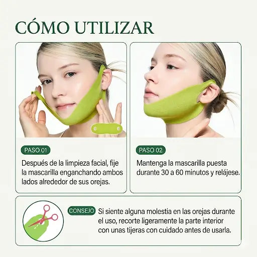 Dr.Melaxin Mascarilla de Papada CactoX V-Lifting: reduce la hinchazón y cierra los poros