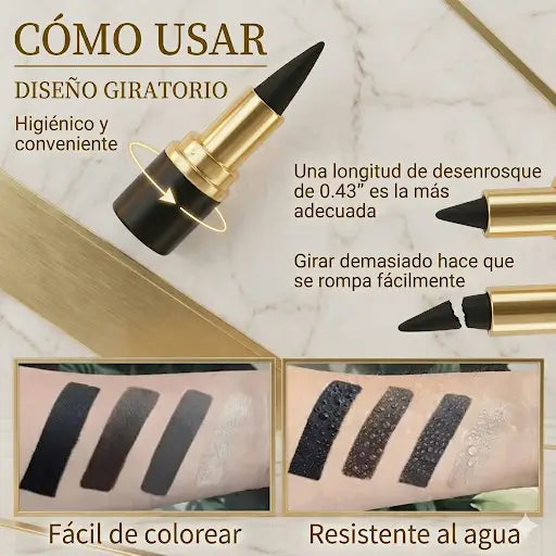 Set x2 de Lápices Delineadores en Gel: Impermeable y de Fijación Inmediata
