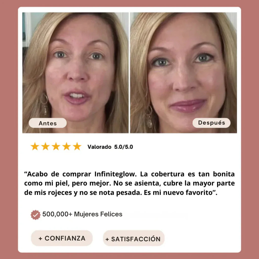 Base de Maquillaje 4 en 1 con SPF 50 – Maquillaje, Hidratación, se Adapta a tu Tono de Piel (Compra 2 y Lleva la 3 GRATIS)